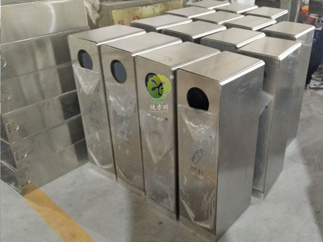 戶外五分類垃圾箱-不銹鋼戶外組合垃圾箱批發廠家